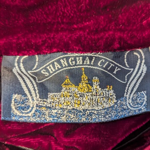 Unconventional Lace Goth Velvet Silk Chinese Dress Mandarin Cheongsam Vintage - Picture 4 of 12